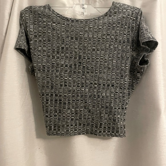 Twist Women’s Crop Top Heathered Gray - Picture 3 of 3